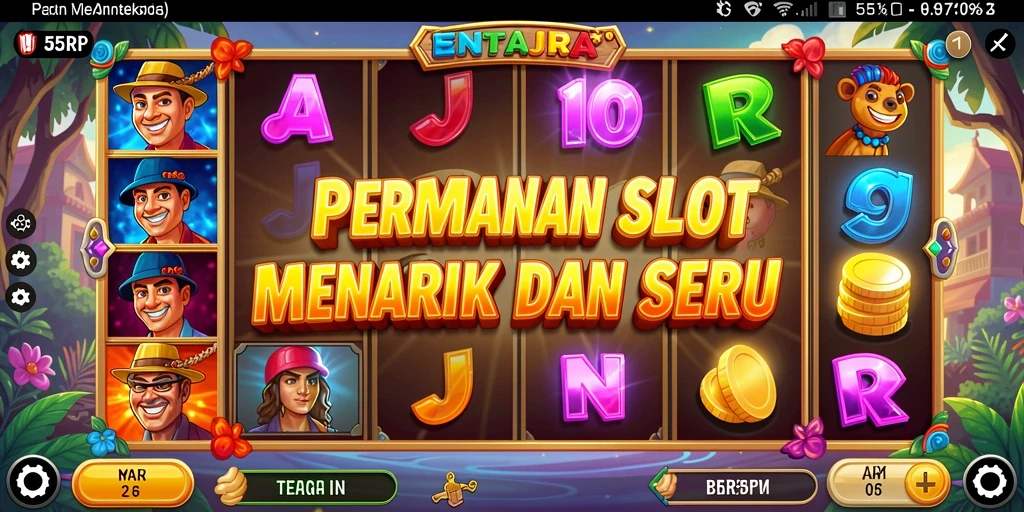 Screenshot gameplay 55RP menampilkan keseruan permainan Slot.