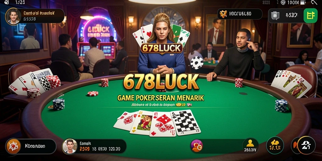 Gameplay 678LUCK yang penuh aksi dengan pemain poker lainnya.