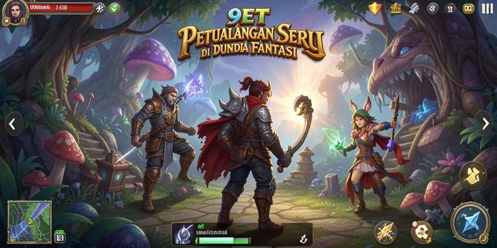 Tangkapan layar dari gameplay 9ET menampilkan petualangan seru yang menunggu anda.