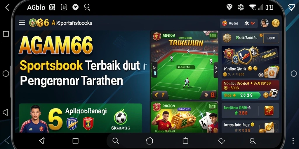 Screenshot AGAM66 menampilkan antarmuka taruhan yang menarik dan informatif.