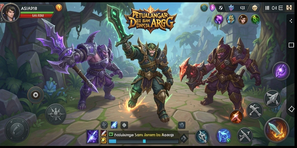 Screenshot gameplay ASIA918 menampilkan aksi epik dalam dunia ARPG.