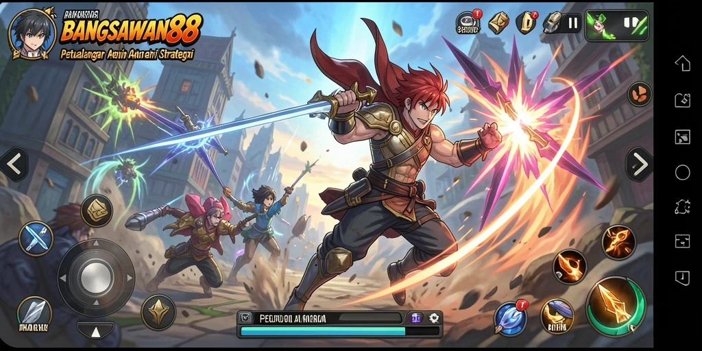 Tampilan gameplay seru dalam BANGSAWAN88 yang penuh aksi.