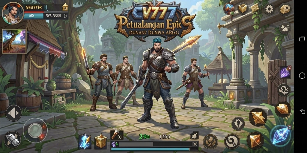 Screenshot utama CV777 menampilkan aksi seru dalam dunia ARPG yang memukau.