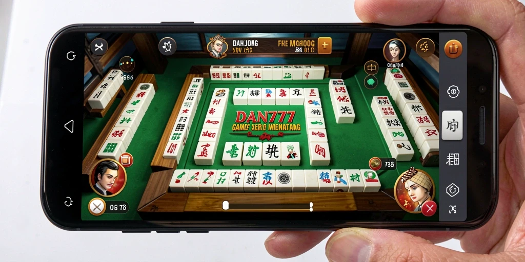 Tampilan gameplay menegangkan dalam game Mahjong DAN777.