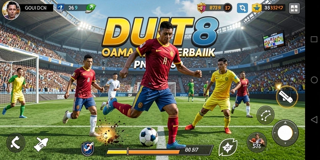Tampilan menarik gameplay <strong>DUIT8</strong> saat kompetisi olahraga.