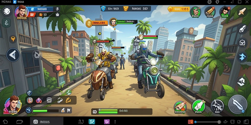 Tangkapan layar gameplay IND666 yang menampilkan manajemen bisnis.