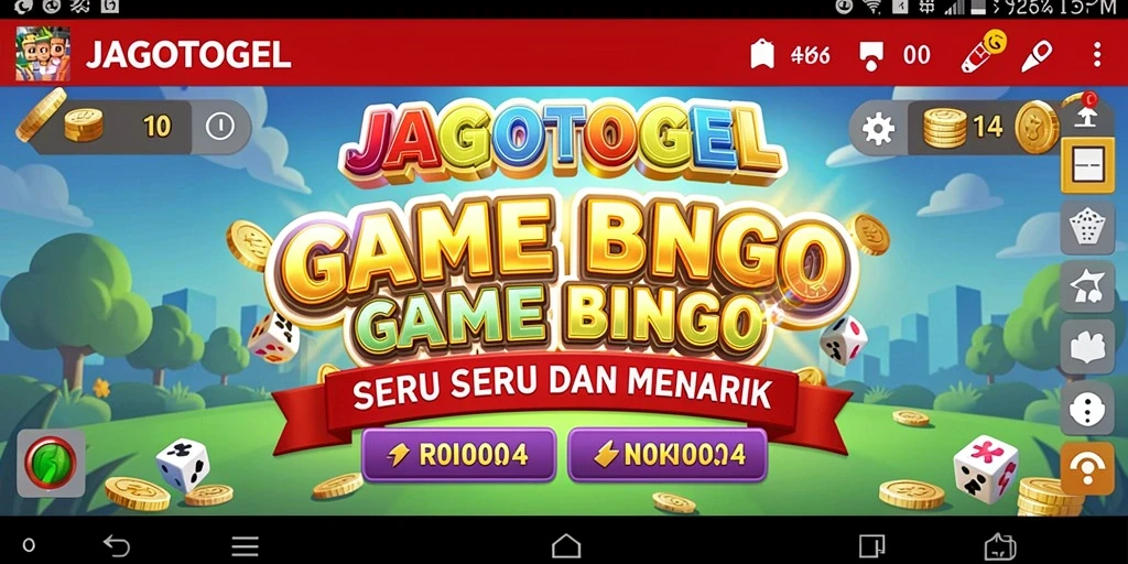 Screenshot utama JAGOTOGEL menampilkan gameplay Bingo yang seru dan interaktif.