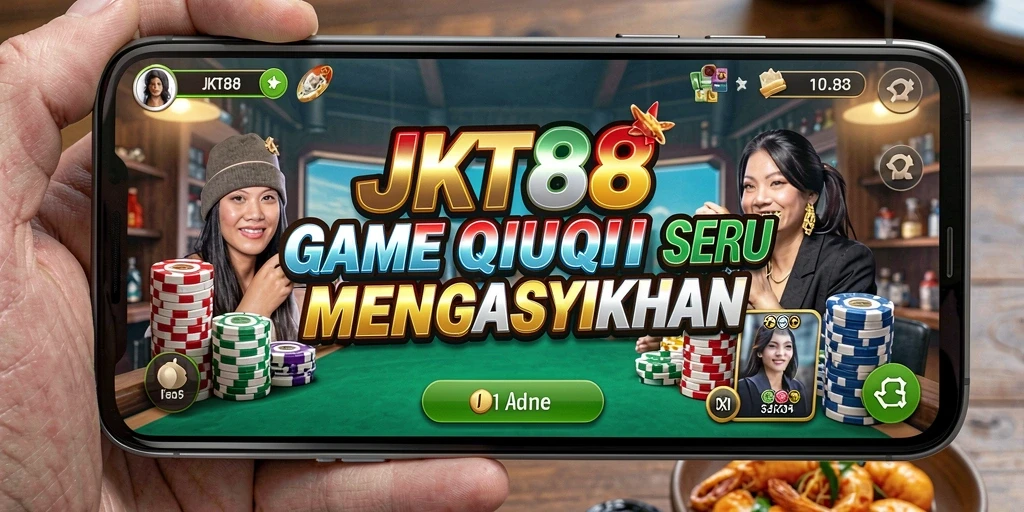Tampilan gameplay seru di JKT88, menunjukkan aksi QiuQiu yang kompetitif.