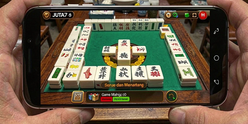 Tampilan gameplay <strong>JUTA7</strong> yang menarik dengan desain Mahjong yang estetis.