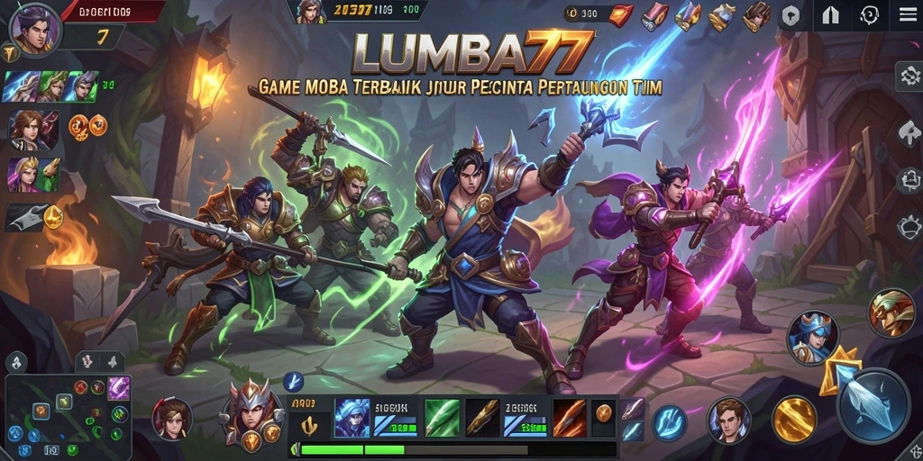 Tampilan menarik dari gameplay intens LUMBA77.