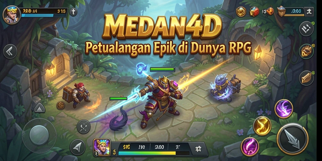 Tampilan gameplay mendebarkan di dunia RPG MEDAN4D.