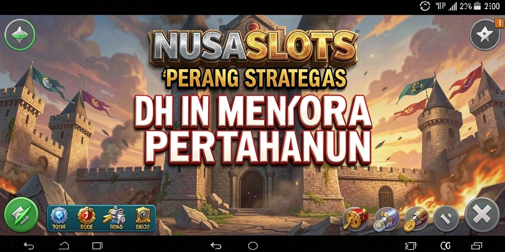 Screenshot gameplay NUSASLOTS dalam pertempuran Tower Defense yang seru.