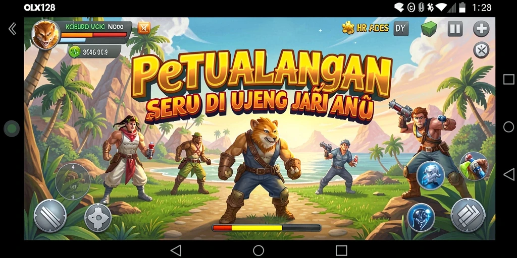 Tampilan gameplay seru OLX128 yang memikat dan penuh aksi.