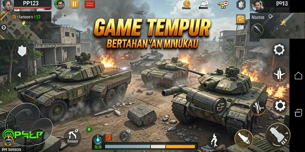 Tangkapan layar dari gameplay intens PP123 dalam TPS.