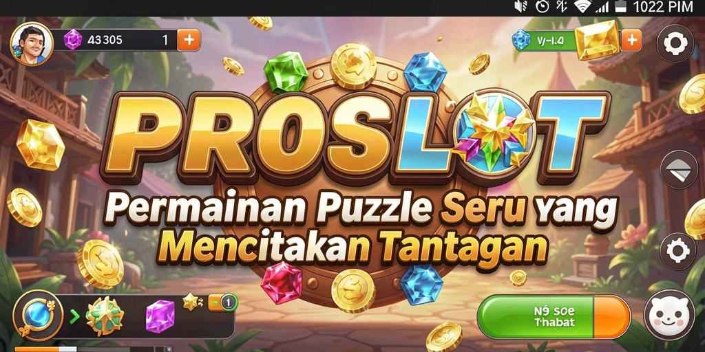 Screenshot PROSLOT menampilkan gameplay Puzzle yang mendebarkan.
