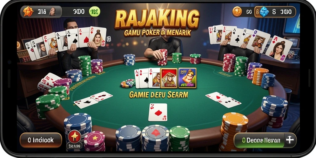 Tampilan gameplay RAJAKING yang menarik dan seru.