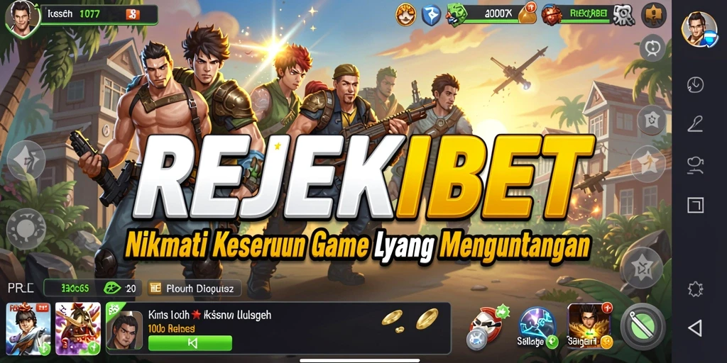 Tampilan gameplay REJEKIBET yang menarik dengan grafik colorful.