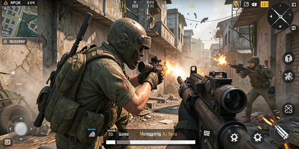 Tampilan gameplay RPOK yang mendebarkan dan intens.