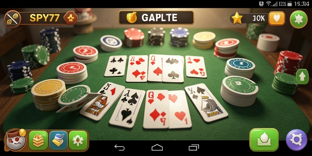 Tampilan gameplay SPY77 yang menarik dan seru.