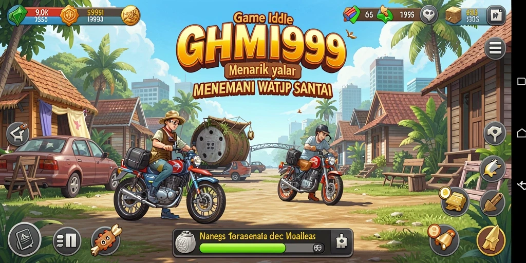 Screenshot gameplay T9999 menampilkan aksi dan strategi permainan Idle.