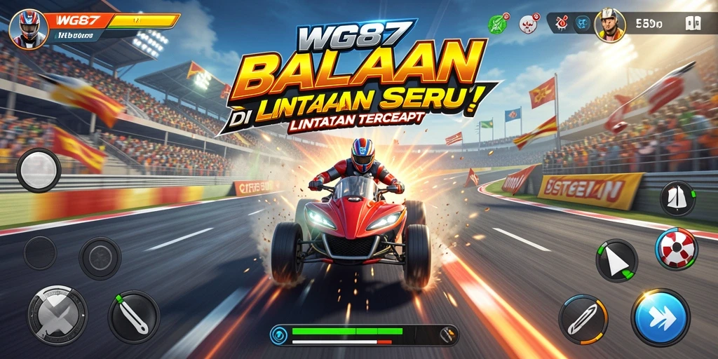 Gameplay seru dengan mobil balap di lintasan tercepat.