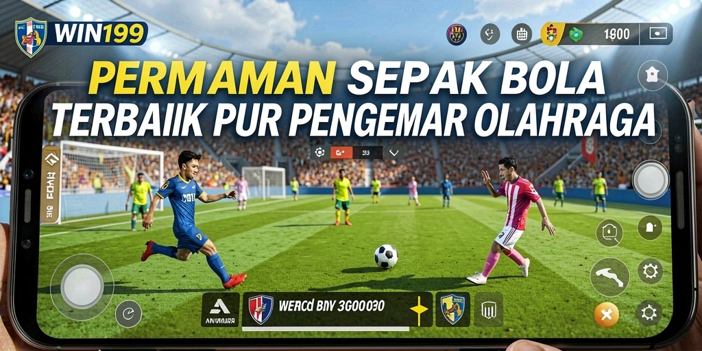Tampilan gameplay menarik dari pertandingan sepak bola di WIN199.