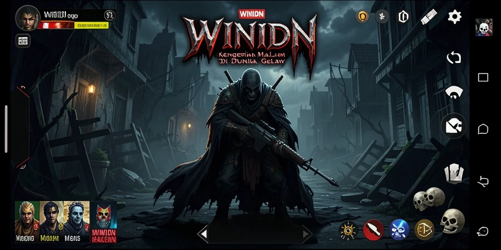Tampilan gameplay WINIDN yang menyeramkan dan penuh ketegangan.