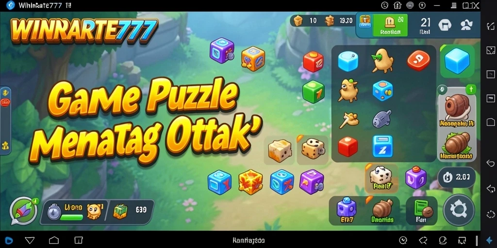 Screenshot gameplay WINRATE777 menampilkan puzzle yang menarik dan menantang.
