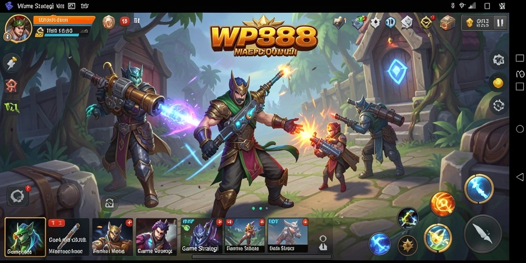 Screenshot gameplay WP888 menampilkan strategi dan taktik mendebarkan.